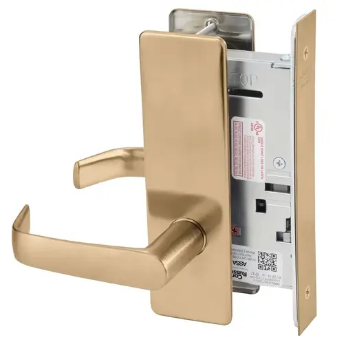 Mortise Lock Satin Bronze Clear Coated