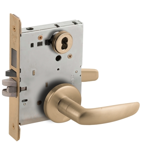 Lock Mortise Lock Satin Brass Blackened Satin Relieved Clear Coated