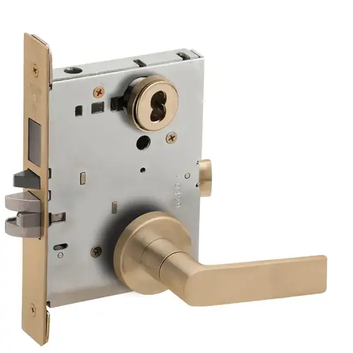 Lock Mortise Lock Satin Brass Blackened Satin Relieved Clear Coated