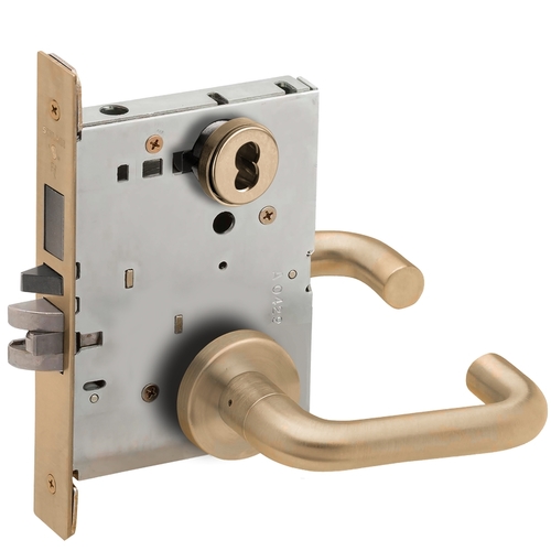 Lock Mortise Lock Satin Brass Blackened Satin Relieved Clear Coated