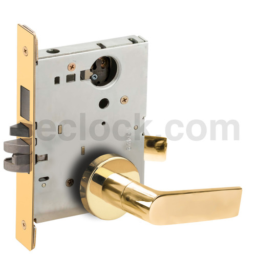 Lock Mortise Lock Bright Brass