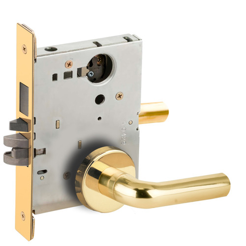 Lock Mortise Lock Bright Brass