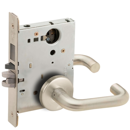 Lock Mortise Lock Satin Nickel Plated Clear Coated