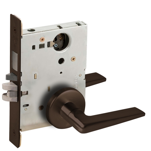 Lock Mortise Lock Dark Oxidized Satin Bronze Oil Rubbed