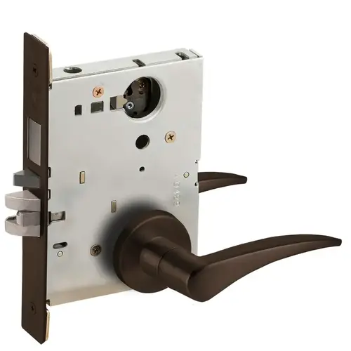 Lock Mortise Lock Dark Oxidized Satin Bronze Oil Rubbed