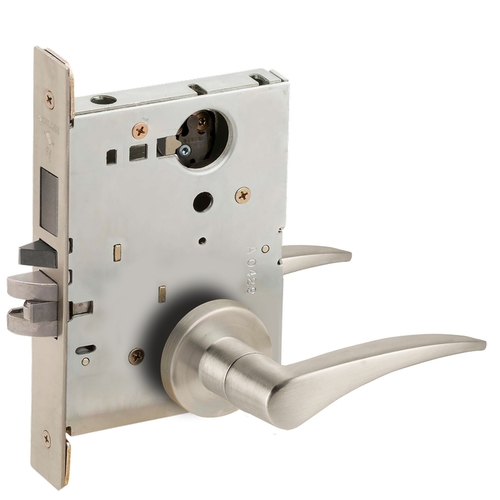 Lock Mortise Lock Satin Nickel Plated Clear Coated