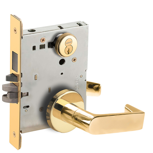 Lock Mortise Lock Bright Brass