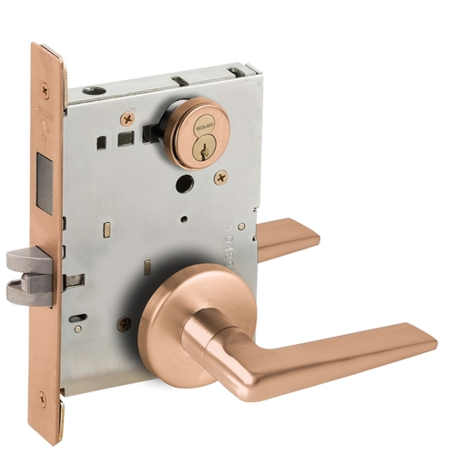 Lock Mortise Lock Satin Bronze Clear Coated