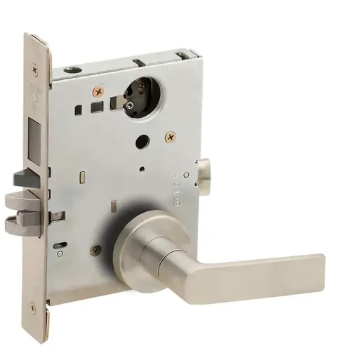 Lock Mortise Lock Satin Nickel Plated Clear Coated