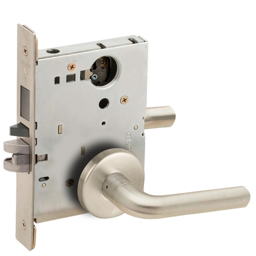Lock Mortise Lock Satin Nickel Plated Clear Coated