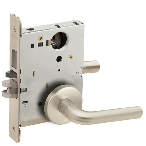 Lock Mortise Lock Satin Nickel Plated Clear Coated