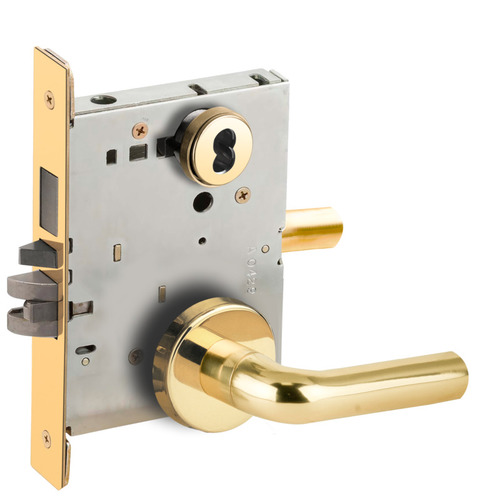 Lock Mortise Lock Bright Brass