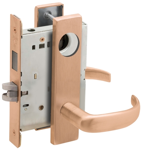 Lock Mortise Lock Satin Bronze Clear Coated