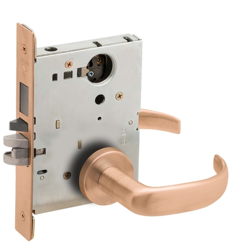 Lock Mortise Lock Satin Bronze Clear Coated