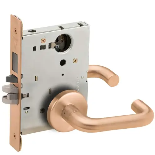 Lock Mortise Lock Satin Bronze Clear Coated