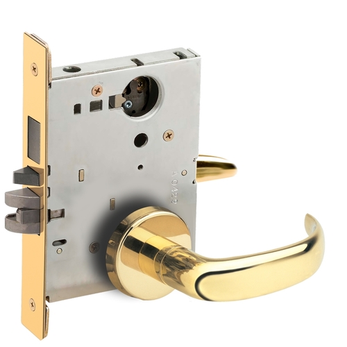 Mortise Lock Bright Brass