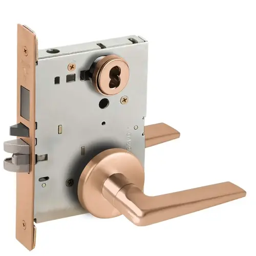 Lock Mortise Lock Satin Bronze Clear Coated