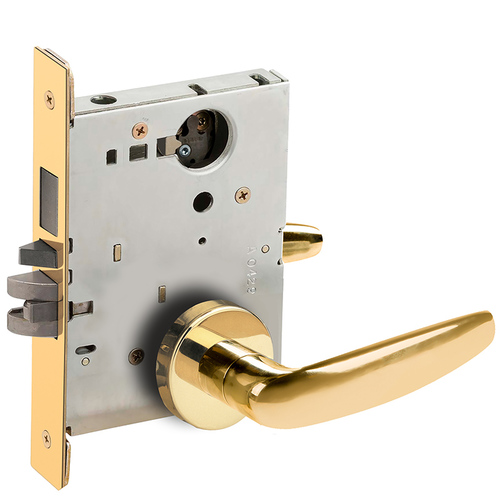 Mortise Lock Bright Brass