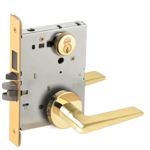 Lock Mortise Lock Bright Brass