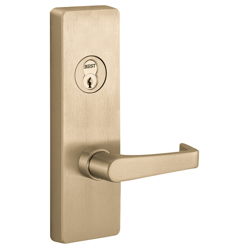 Apex and Olympian Series Wide Stile Trim, Key Retracts Latchbolt, A Lever Design, Left Hand Reverse, Retrofit Trim, Satin Brass