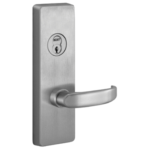 Stanley Precision 4908D 630 RHR Right Hand Reverse Key Control Lever Exit Trim with D Lever Satin Stainless Steel Finish