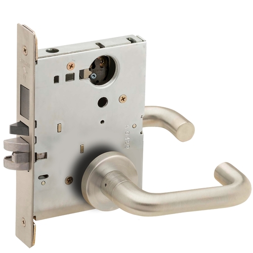 Mortise Lock Satin Nickel Plated Clear Coated