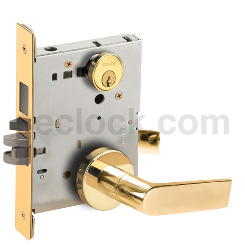 Lock Mortise Lock Bright Brass