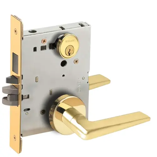 Lock Mortise Lock Bright Brass