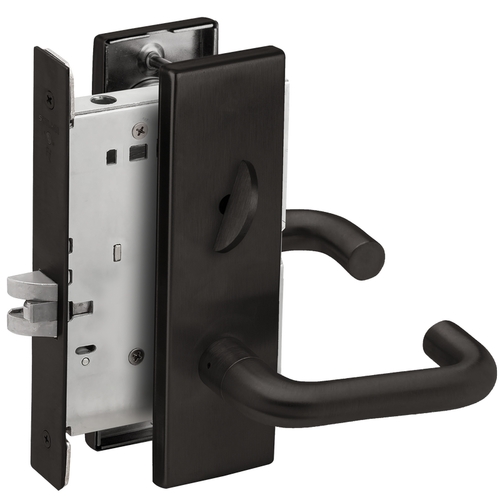 Mortise Lock Flat Black Coated