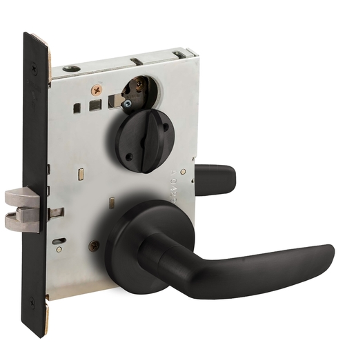 Mortise Lock Flat Black Coated