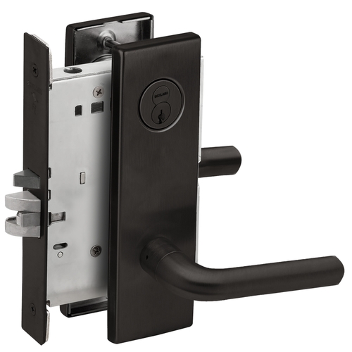 Mortise Lock Flat Black Coated