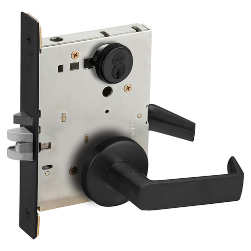 Mortise Lock Flat Black Coated