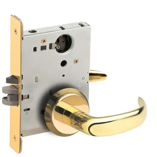 Mortise Lock Bright Brass