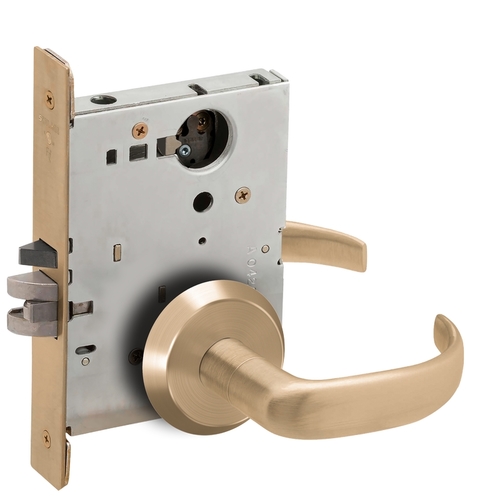 Mortise Lock Satin Brass Blackened Satin Relieved Clear Coated