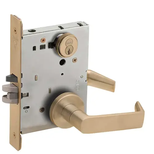 Mortise Lock Satin Brass Blackened Satin Relieved Clear Coated