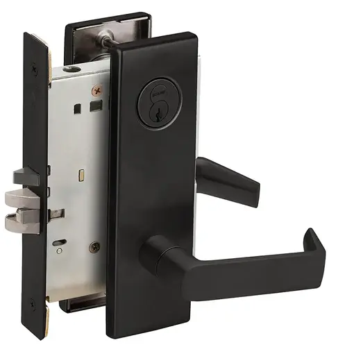 Mortise Lock Flat Black Coated