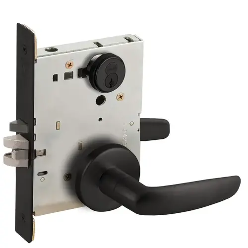 Mortise Lock Flat Black Coated