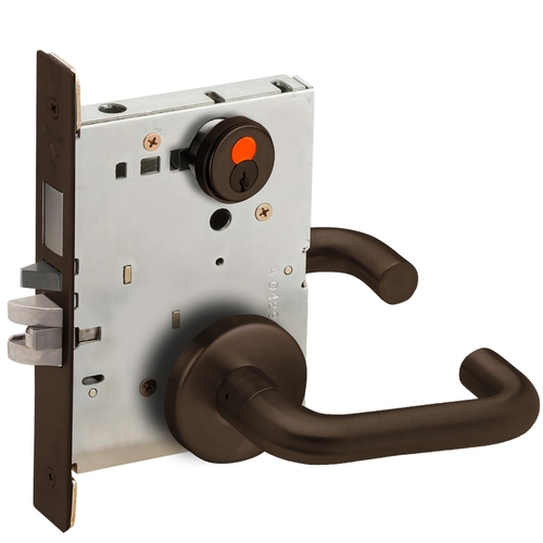 Mortise Lock Dark Oxidized Satin Bronze Oil Rubbed