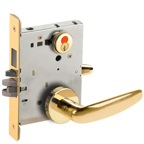 Mortise Lock Bright Brass