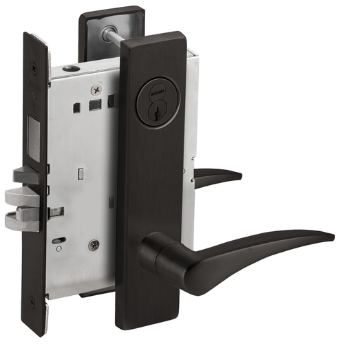 Mortise Lock Flat Black Coated