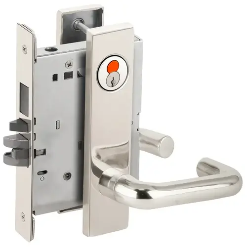 Mortise Lock Bright Stainless Steel