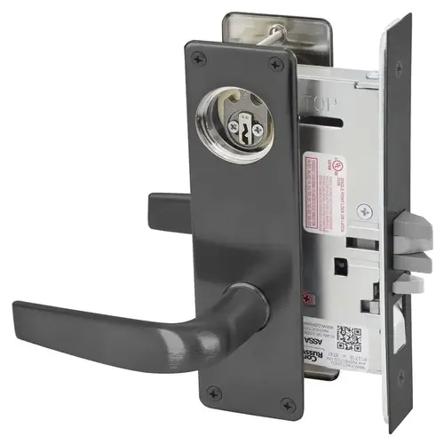 Mortise Lock Black Suede Powder Coat