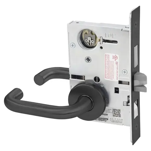 Mortise Lock Black Suede Powder Coat