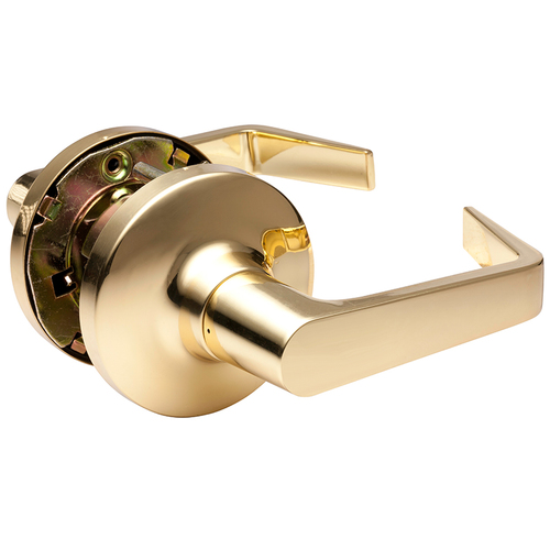 Cylindrical Lock Bright Brass