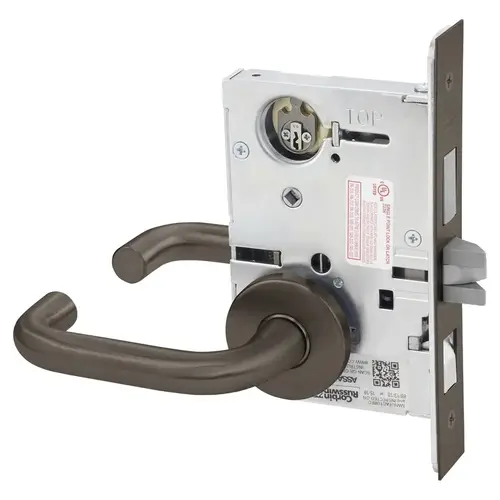 Mortise Lock Dark Oxidized Satin Bronze Oil Rubbed