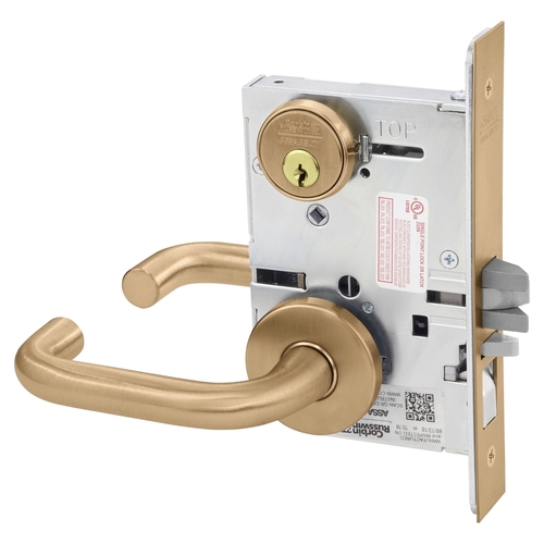 Mortise Lock Satin Bronze Clear Coated