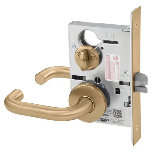 Mortise Lock Satin Bronze Clear Coated