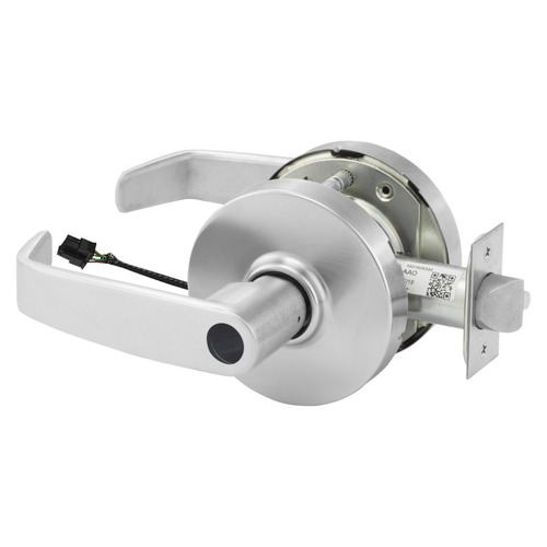 Electric Cylindrical Lock Satin Chrome