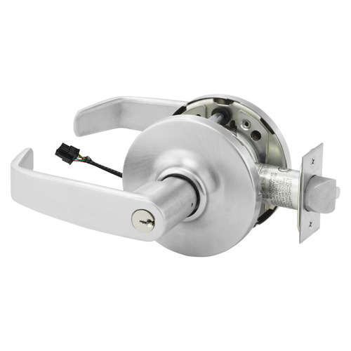 Electric Cylindrical Lock Satin Chrome