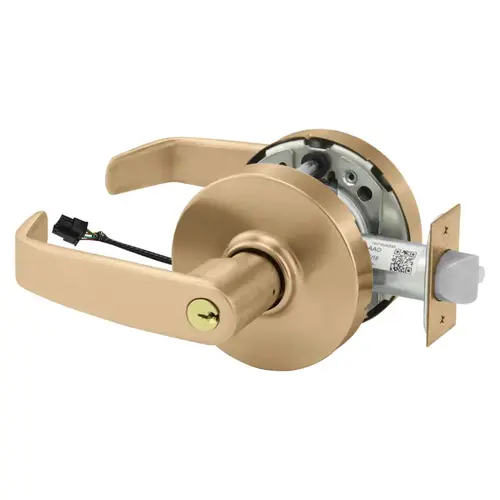 Electric Cylindrical Lock Satin Bronze Clear Coated